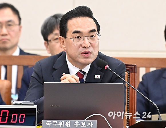 박홍근 기획예산처 장관 후보자가 23일 국회 재정경제기획위원회에서 열린 인사청문회에서 질의에 답변하고 있다. [사진=곽영래 기자]