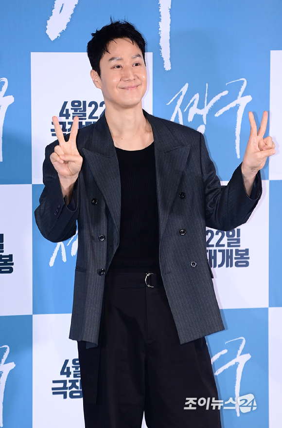 배우 정우가 16일 서울 CGV 용산아이파크몰에서 열린 영화 '짱구'(정우&middot;오성호 공동 연출) 언론시사회에 참석하고 있다. [사진=정소희 기자]