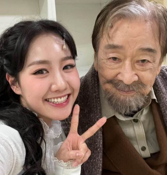 진지희가 故 이순재를 추모했다 [사진=진지히 SNS]