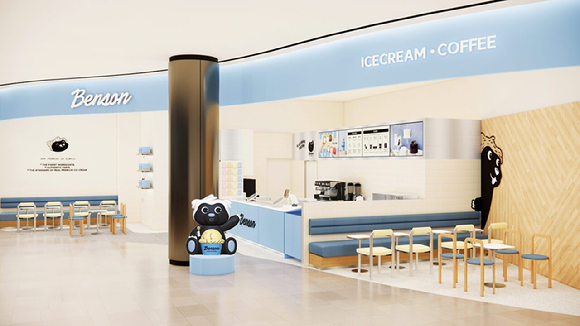 4월 2일 오픈 예정인 벤슨 롯데월드몰점 조감도. [사진=벤슨]