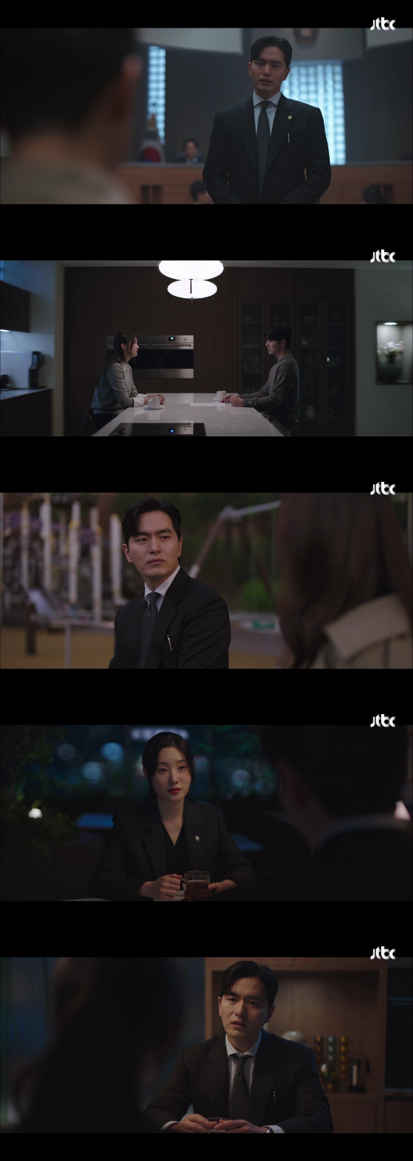 '에스콰이어' 이진욱이 전 아내와 이어져 있던 감정의 고리를 끊어냈다.[사진=JTBC 방송화면 캡처]