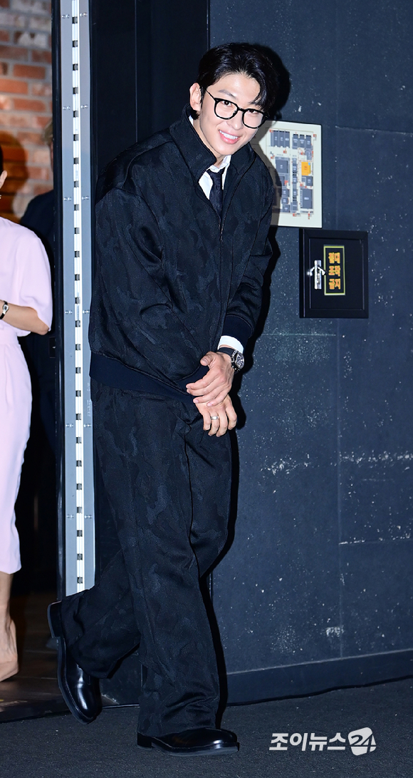 배우 김진영(덱스)이 12일 오후 서울 CGV 용산아이파크몰에서 열린 영화 '타로'(감독 최병길) 기자간담회에 참석하고 있다. [사진=정소희 기자]