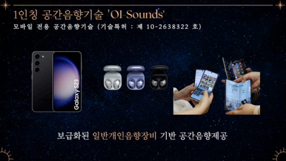 유기지능스튜디오의 공간음향기술 'OI-Sounds' 소개. [사진=유기지능스튜디오]