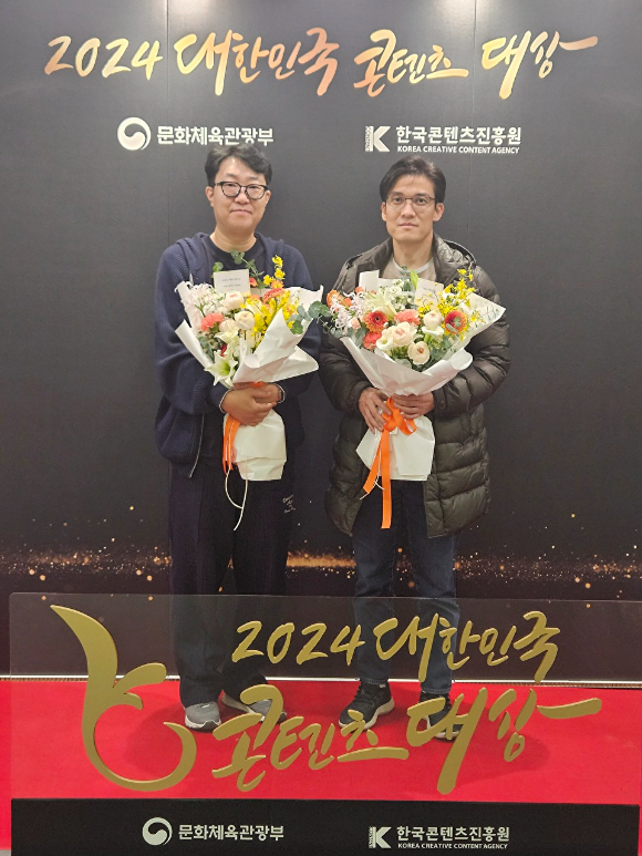 슈퍼크리에이티브의 김형석 공동 대표와 강기현 공동 대표. [사진=슈퍼크리에이티브]