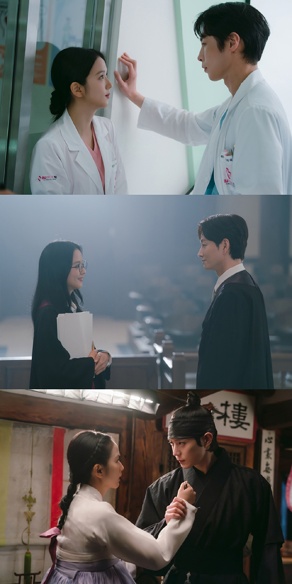 서강준, 이수혁, 김성철이 넷플릭스 시리즈 '월간남친'에서 지수와 연기 호흡을 맞추고 있다. [사진=넷플릭스]