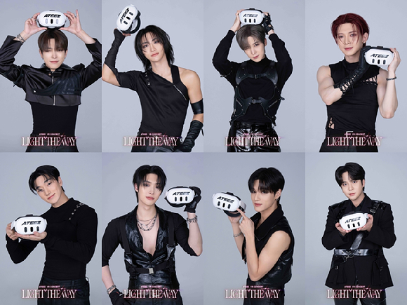에이티즈(ATEEZ)의 첫 번째 VR 콘서트 '에이티즈 VR 콘서트 : 라이트 더 웨이(ATEEZ VR CONCERT : LIGHT THE WAY)'가 연장 됐다. [사진=AMAZE]
