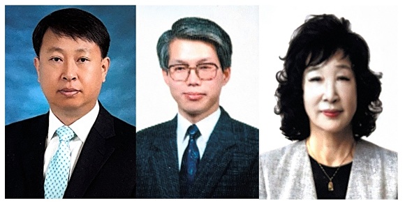 왼쪽부터 교육학술 최순규,문화예술 김기창,사회봉사 김기숙씨 [사진=천안시]