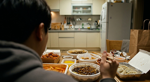 배달음식 이미지. 기사와 직접 관련이 없는 AI 생성 이미지 [사진=제미나이 AI 생성 이미지]