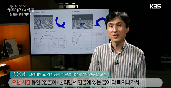 지난 7일 방송된 KBS '생로병사의 비밀'에서는 무릎 건강을 위협하는 일상 속 습관으로 쪼그려 앉기를 꼽았다. [사진=KBS]