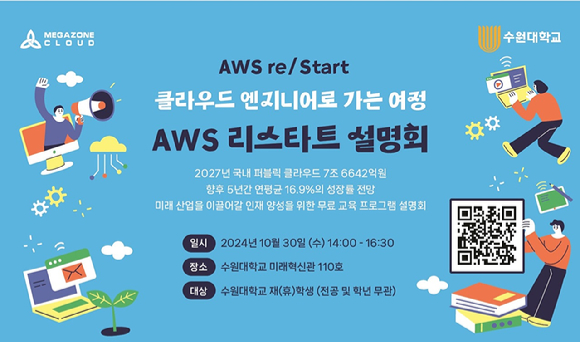 AWS 리스타트 설명회 포스터. [사진=메가존클라우드]