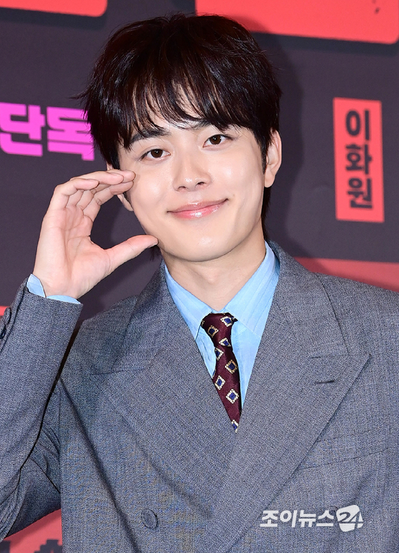 배우 유선호가 29일 오후 서울 CGV 용산아이파크몰에서 열린 영화 '교생실습'(감독 김민하) 언론시사회에 참석하고 있다. [사진=정소희 기자]