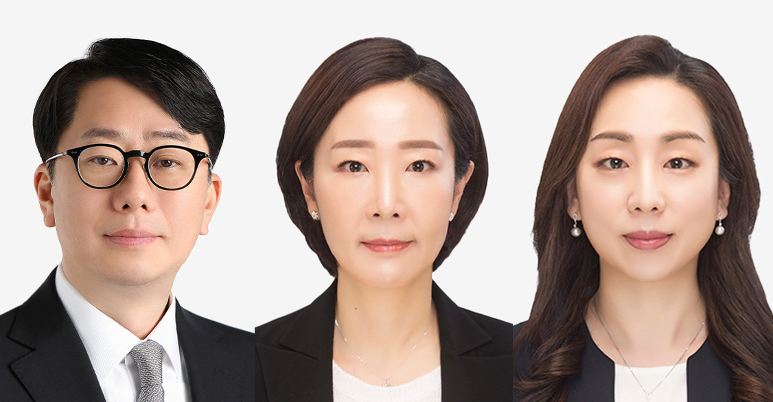 왼쪽부터 임석진 선임외국변호사, 채연정 파트너변호사, 제갈민정 선임외국변호사 [사진=법무법인(유한) 화우]