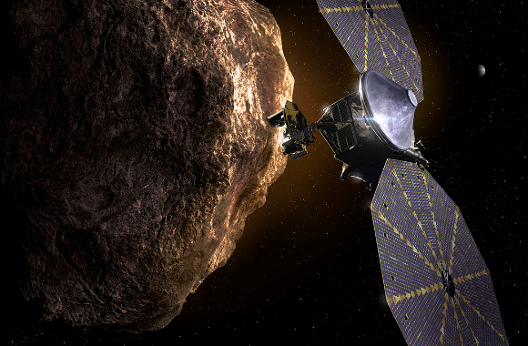 목성의 소행성대를 탐험할 루시 탐사선이 16일 지구를 스쳐 지나간다. [사진=NASA]