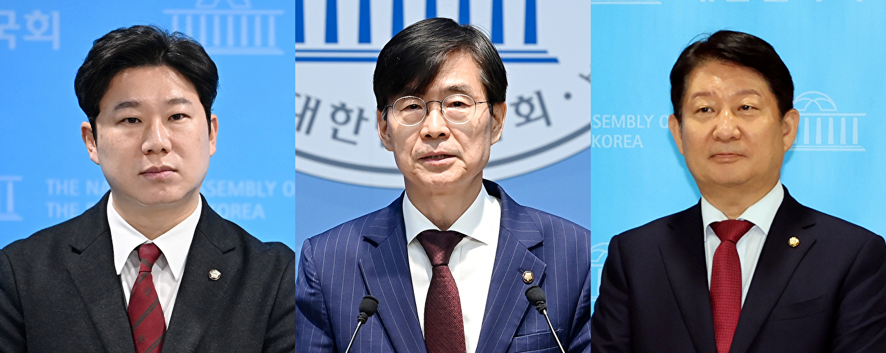 왼쪽부터 국민의힘 진종오, 조경태, 권영진 의원. [사진=아이뉴스24 DB]
