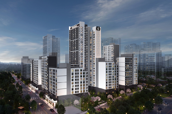 코오롱글로벌이 수주한 면목역3의8구역 가로주택정비사업 조감 [사진=코오롱글로벌]