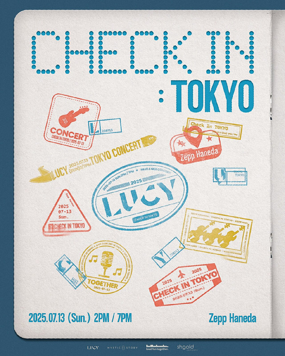 루시 일본 단독 콘서트 'CHECK IN TOKYO' 포스터 [사진=미스틱스토리]