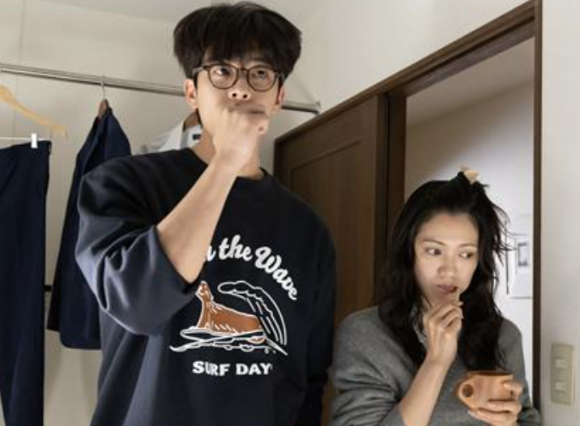 한국 남성과 일본 여성 간의 결혼이 급증하고 있다. 사진은 한국남성과 일본여성의 러브스토리를 그린 드라마의 한 장면. [사진=TBS @Eye Love You]