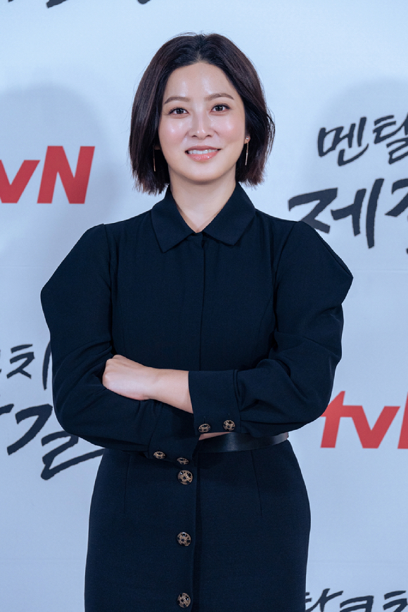 tvN 새 월화드라마 '멘탈코치 제갈길' 제작발표회에 참석한 박세영 [사진=tvN]