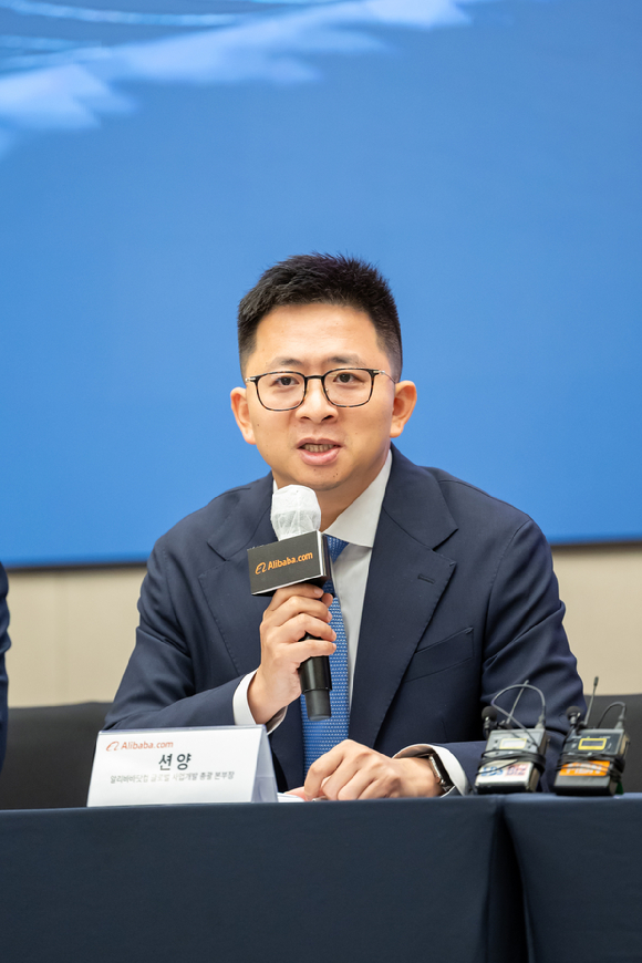 7일 서울 조선 팰리스 강남에서 열린 '트레이드 어슈어런스(Trade Assurance)' 서비스 국내 공식 출시 기자간담회에서 핵심 관계자들이 질문에 답하고 있다. [사진=진광찬 기자]