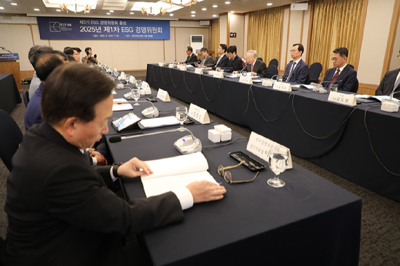 경총 3기 ESG 경영위원회 회의[사진=한국경영자총협회]