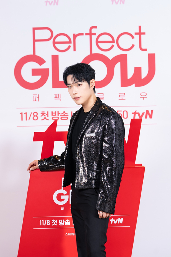 '퍼펙트 글로우' 제작발표회에 참석한 배우 박민영 [사진=tvN ]