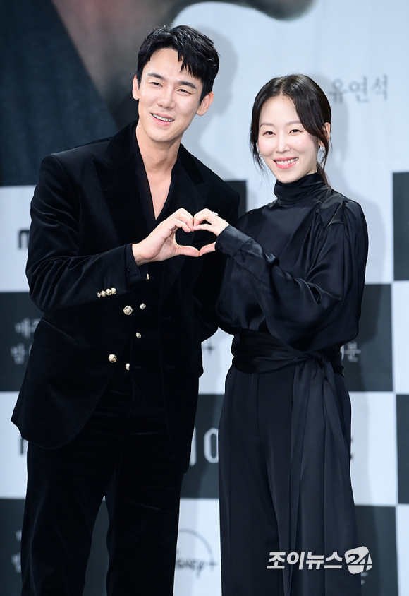 배우 유연석과 서현진이 28일 오후 서울 마포구 상암동 MBC 골든마우스홀에서 열린 MBC 새 금토드라마 '라이어' 제작발표회에 참석하고 있다. [사진=정소희 기자]
