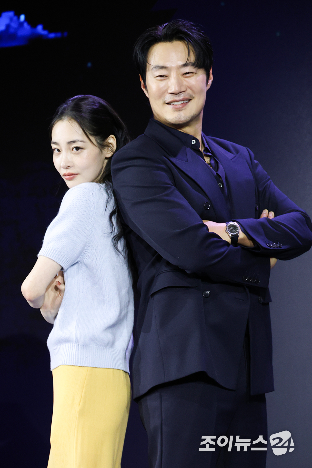 배우 김민하, 이희준이 28일 오전 서울 영등포구 여의도 페어몬트 앰배서더 서울 호텔에서 진행된 넷플릭스 '꿀알바' 제작발표회에 참석해 포즈를 취하고 있다. [사진=문수지 기자]