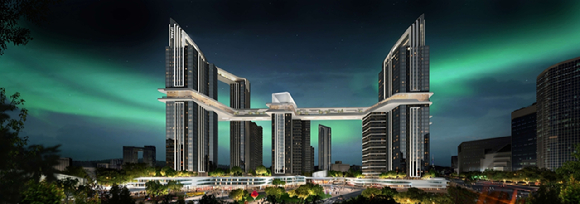 HDC현대산업개발이 제시한 서울 용산정비창 전면1구역 평면 투시도. [사진=HDC현대산업개발]