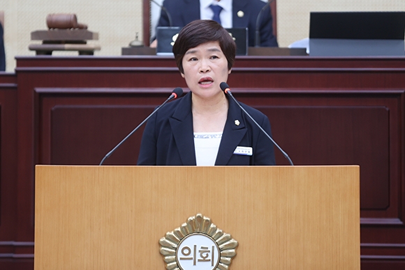 최선례 고창군의원, 헌옷수거함 체계적 관리를