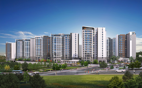 '위파크 제주'의 2단지 투시도 [사진=호반건설]