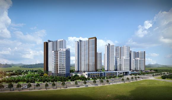경기 파주 '운정 아이파크 시티' 투시도. [사진=HDC현대산업개발]