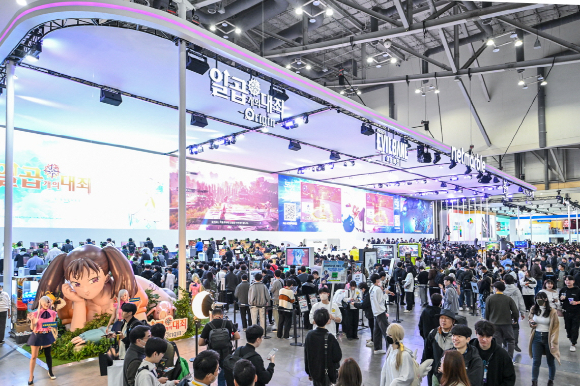 부산 벡스코 넷마블 '지스타 2025' 부스. [사진=넷마블]