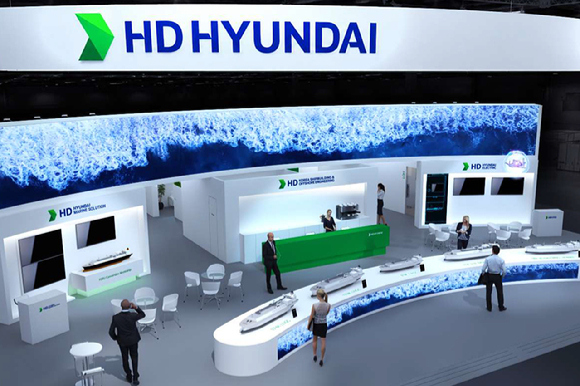 가스텍 2026에 참가한 HD현대의 부스 조감도. [사진=HD현대]