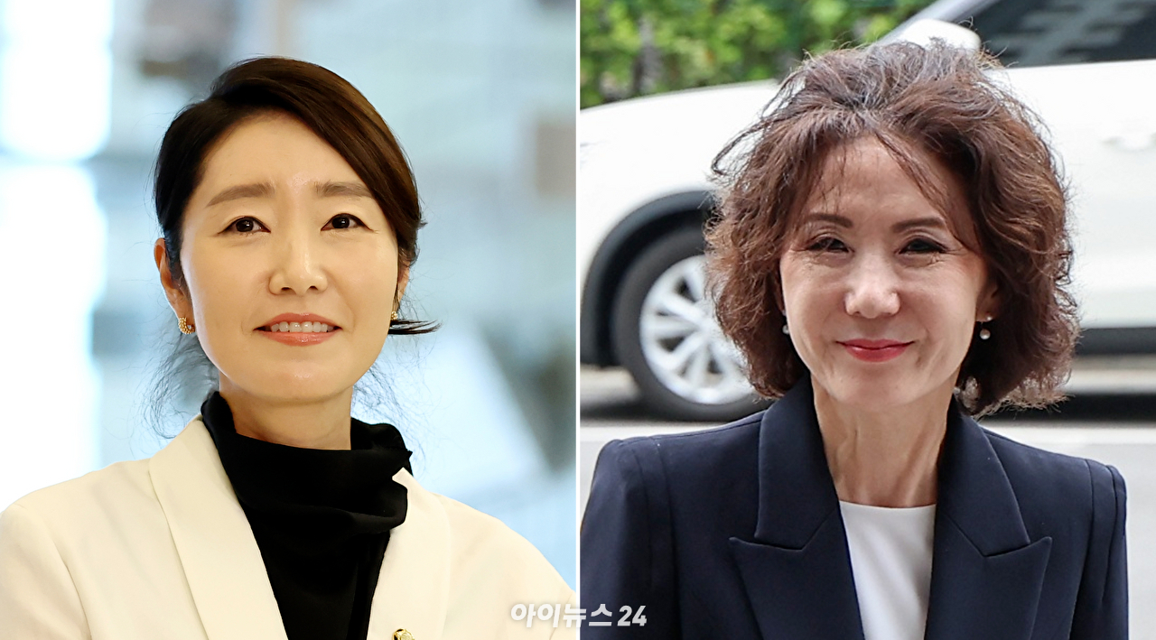 사진 왼쪽부터 강선우 여성가족부 장관 후보자, 이진숙 교육부총리 겸 교육부 장관 후보자. [사진=아이뉴스24 DB]