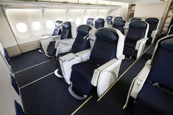 지난달 말 인천~나리타&middot;푸꾸옥 노선에서 운영을 시작한 파라타항공 비즈니스 스마트 클래스의 모습 [사진=파라타항공]