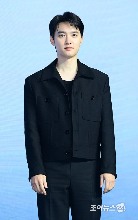 배우 도경수가 3일 오전 서울 영등포구 콘래드 서울에서 열린 디즈니 플러스 오리지널 '조각도시' 제작발표회에 참석하고 있다. [사진=정소희 기자]