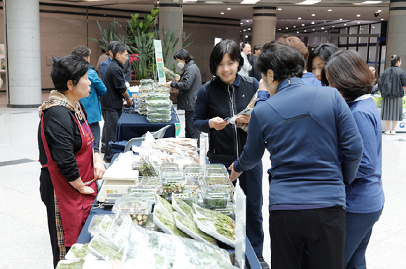 산림조합중앙회에서 4월 22~23일 정부대전청사 중앙홀에서 '2026년 봄철 산나물 특별 판매전'을 개최한다. [사진=산림조합]