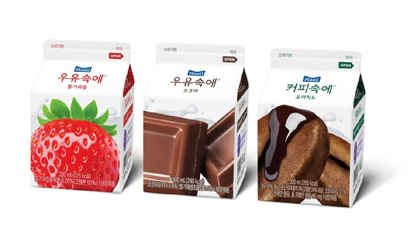 매일유업이 '우유속에' 3종을 리뉴얼 출시한다. [사진=매일유업]