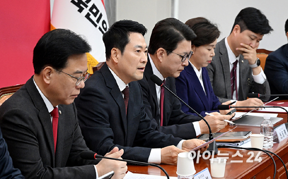 장동혁 국민의힘 대표가 2일 서울 여의도 국회에서 열린 최고위원회의에서 발언하고 있다. [사진=곽영래 기자]