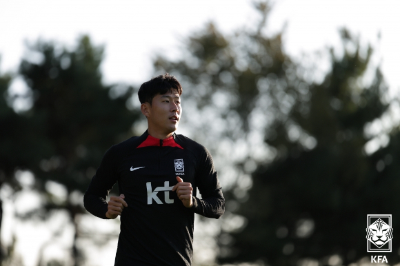 한국 축구대표팀의 주장 손흥민. [사진=대한축구협회(KFA)]