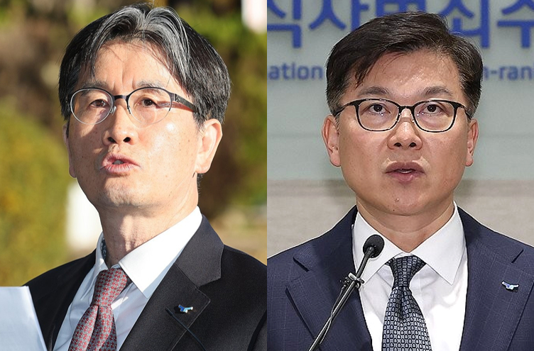 오동운 고위공직자범죄수사처 처장(왼쪽), 이재승 차장 [사진=연합뉴스]