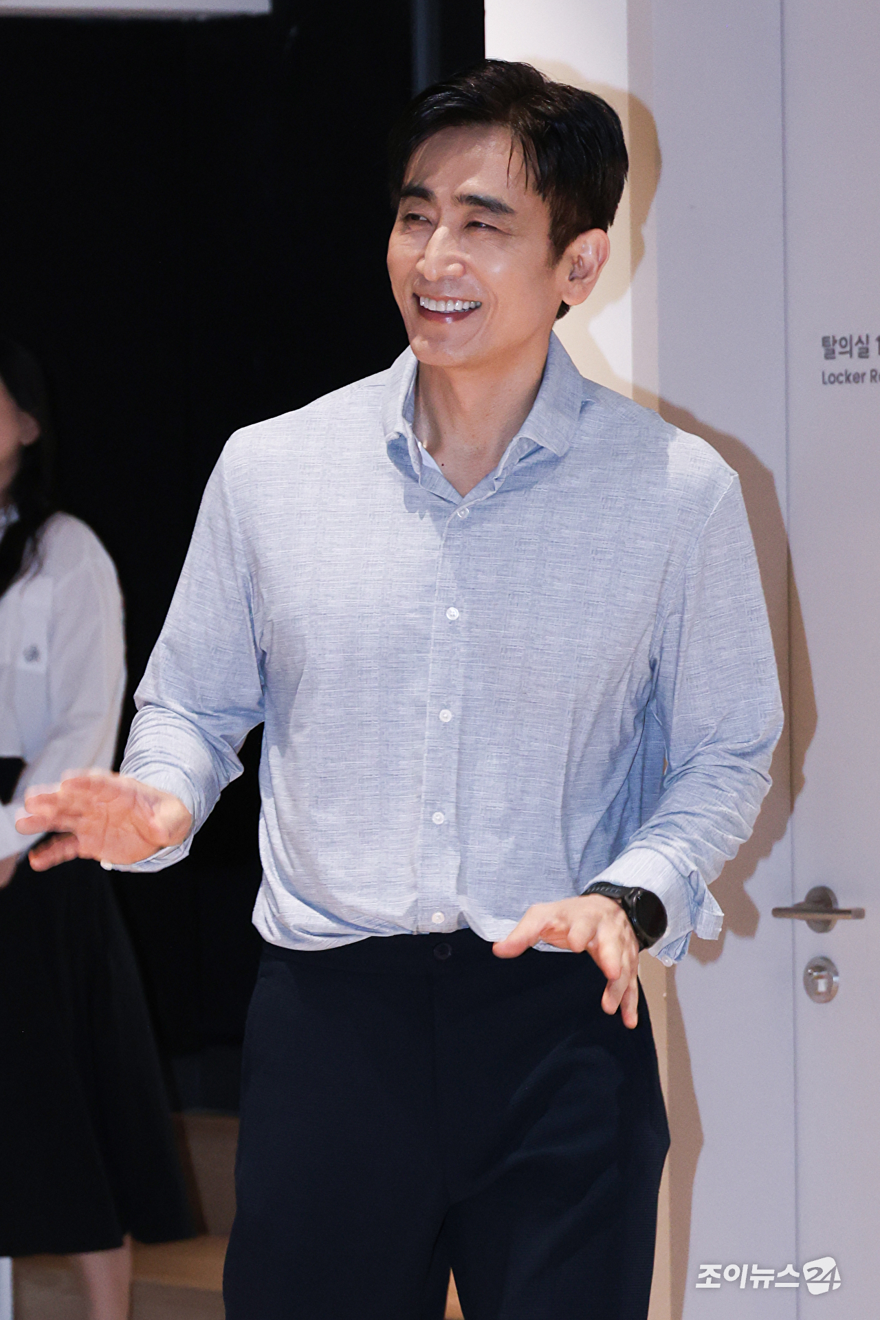 배우 차인표가 11일 오후 서울 종로구 동숭동 NOL씨어터 대학로에서 진행된 연극 '죽은 시인의 사회' 기자간담회에 참석하고 있다. [사진=문수지 기자]