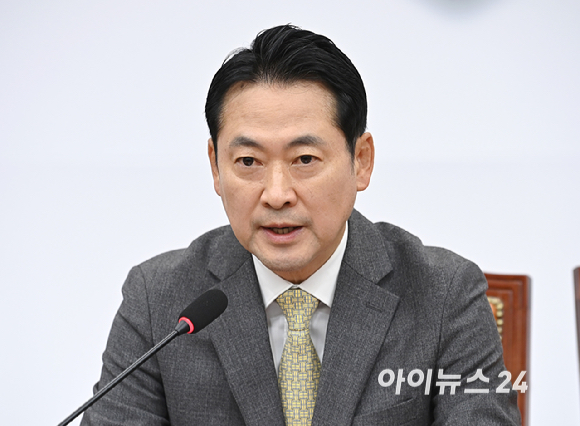 장동혁 국민의힘 대표가 6일 국회에서 열린 최고위원회의에서 발언하고 있다. [사진=곽영래 기자]