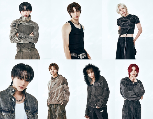 그룹 앰퍼샌드원이 화보 촬영에서 포즈를 취하고 있다. [사진=LADYGUNN]