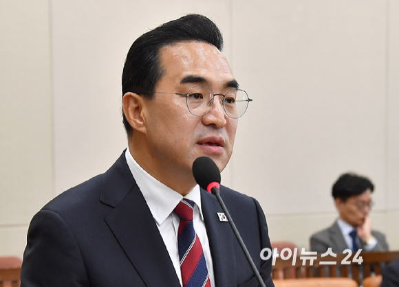 박홍근 기획예산처 장관 후보자가 23일 국회 재정경제기획위원회에서 열린 인사청문회에서 모두발언을 하고 있다. [사진=곽영래 기자]