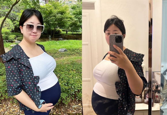 방송인 박수홍이 아내 김다예의 만삭 사진을 공개했다. [사진=박수홍 인스타그램 ]