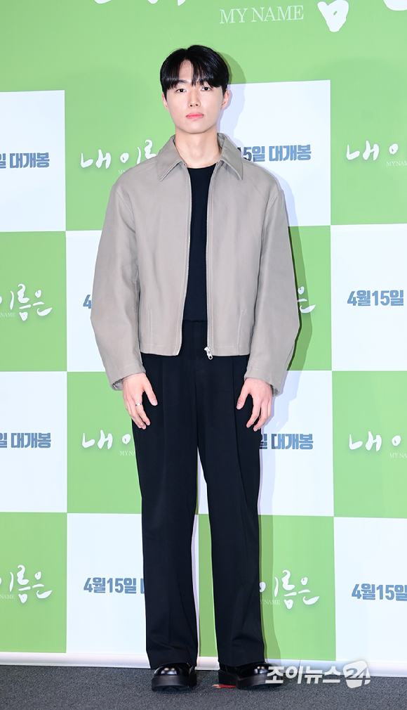 배우 최준우가 2일 오후 서울 용산구 CGV 용산아이파크몰에서 열린 영화 '내 이름은'(감독 정지영) 언론시사회에 참석하고 있다. [사진=정소희 기자]