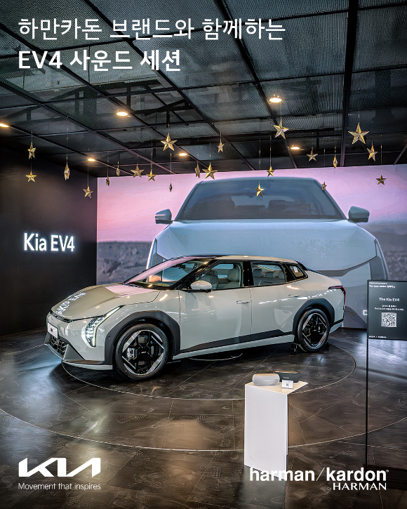 기아 EV4에 장착된 8개의 하만카돈 스피커 [사진=하만인터내셔널코리아]