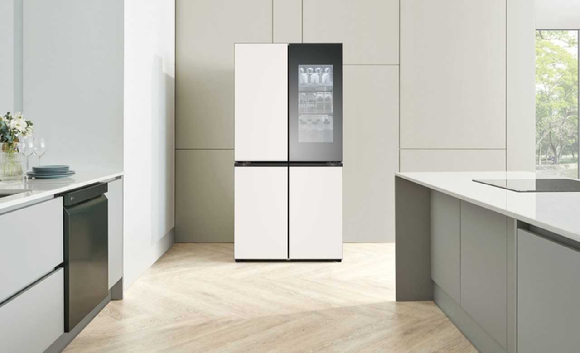 LG전자가 18일부터 '오토 클로징' 기능을 탑재한 디오스 오브제컬렉션 냉장고 신제품을 순차 출시한다. [사진=LG전자]