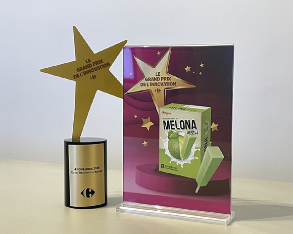 '식물성 메로나'가 프랑스 까르푸에 공식 입점했다. [사진=빙그레]